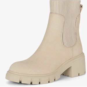 Platform Ankle Boots Elastic Heel Lug Sole Booties. Steve Madden doop